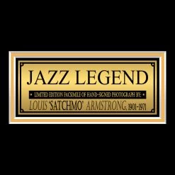 RARE-T Louis Armstrong Photo Limited Signature Edition Studio Licensed Custom Frame Limited Edition Frames 11 RARE-T Louis Armstrong Photo Limited Signature Edition Studio Licensed Custom Frame Limited Edition Frames