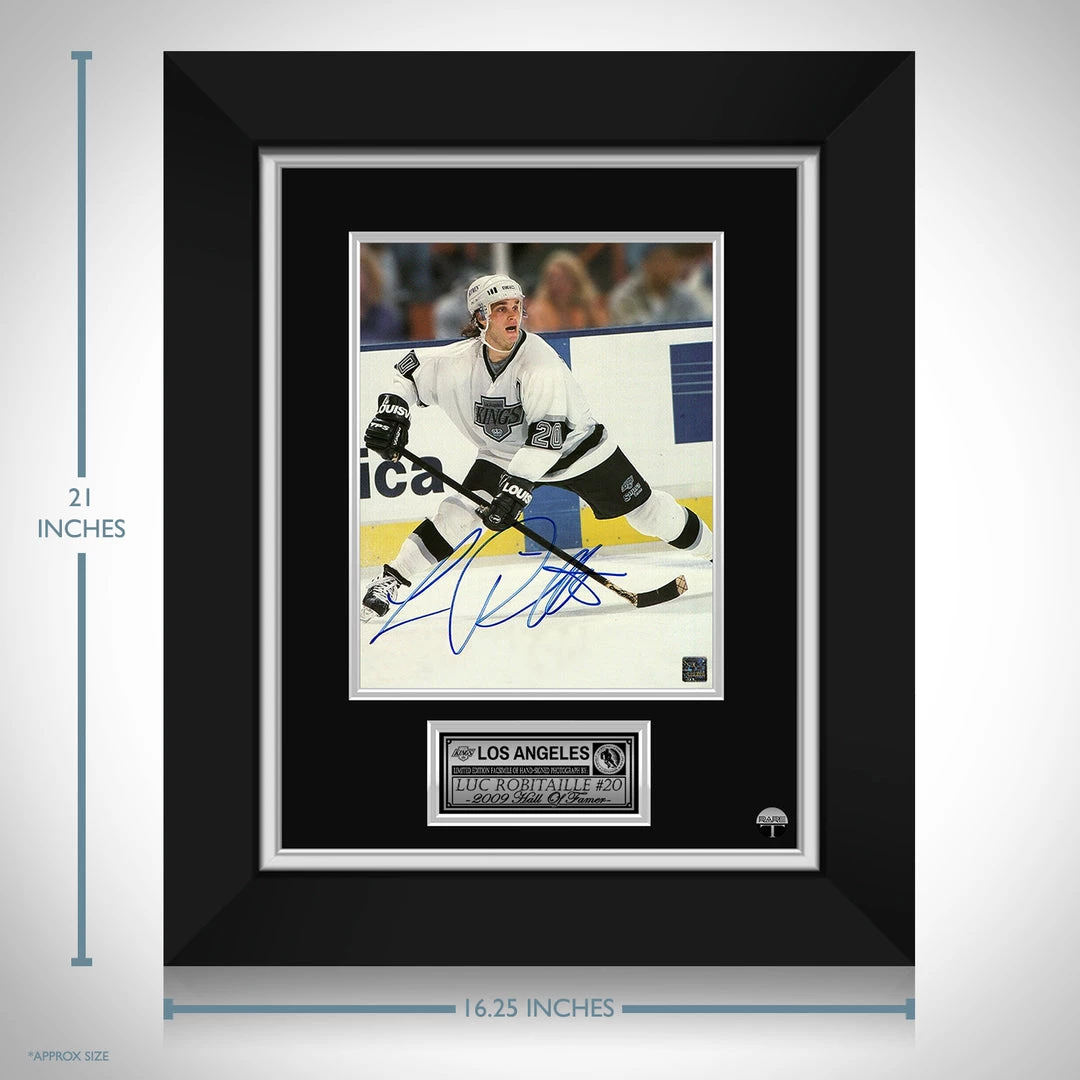 RARE-T Sports Memorabilia Los Angeles Kings - Luc Robitaille Photo Limited Signature Edition Studio Licensed Custom Frame 3 RARE-T Sports Memorabilia Los Angeles Kings - Luc Robitaille Photo Limited Signature Edition Studio Licensed Custom Frame