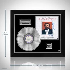 RARE-T Luciano Pavarotti - The Essential Platinum LP Limited Signature Edition Studio Licensed Custom Frame Limited Edition Frames