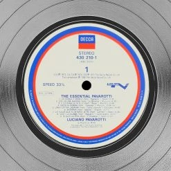 RARE-T Luciano Pavarotti - The Essential Platinum LP Limited Signature Edition Studio Licensed Custom Frame Limited Edition Frames