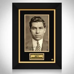 RARE-T Lucky Luciano Photo Limited Signature Edition Studio Licensed Custom Frame Limited Edition Frames