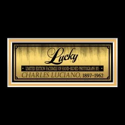 RARE-T Lucky Luciano Photo Limited Signature Edition Studio Licensed Custom Frame Limited Edition Frames