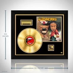 RARE-T Limited Edition Frames Ludacris - Word Of Mouf Gold LP Limited Signature Edition Studio Licensed Custom Frame