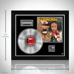 RARE-T Limited Edition Frames Ludacris - Word Of Mouf Platinum LP Limited Signature Edition Studio Licensed Custom Frame
