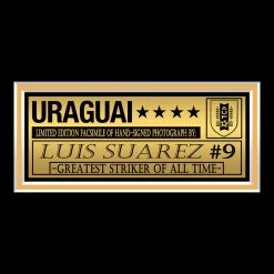 RARE-T Uruguay - Luis Suarez Photo Limited Signature Edition Studio Licensed Custom Frame Limited Edition Frames