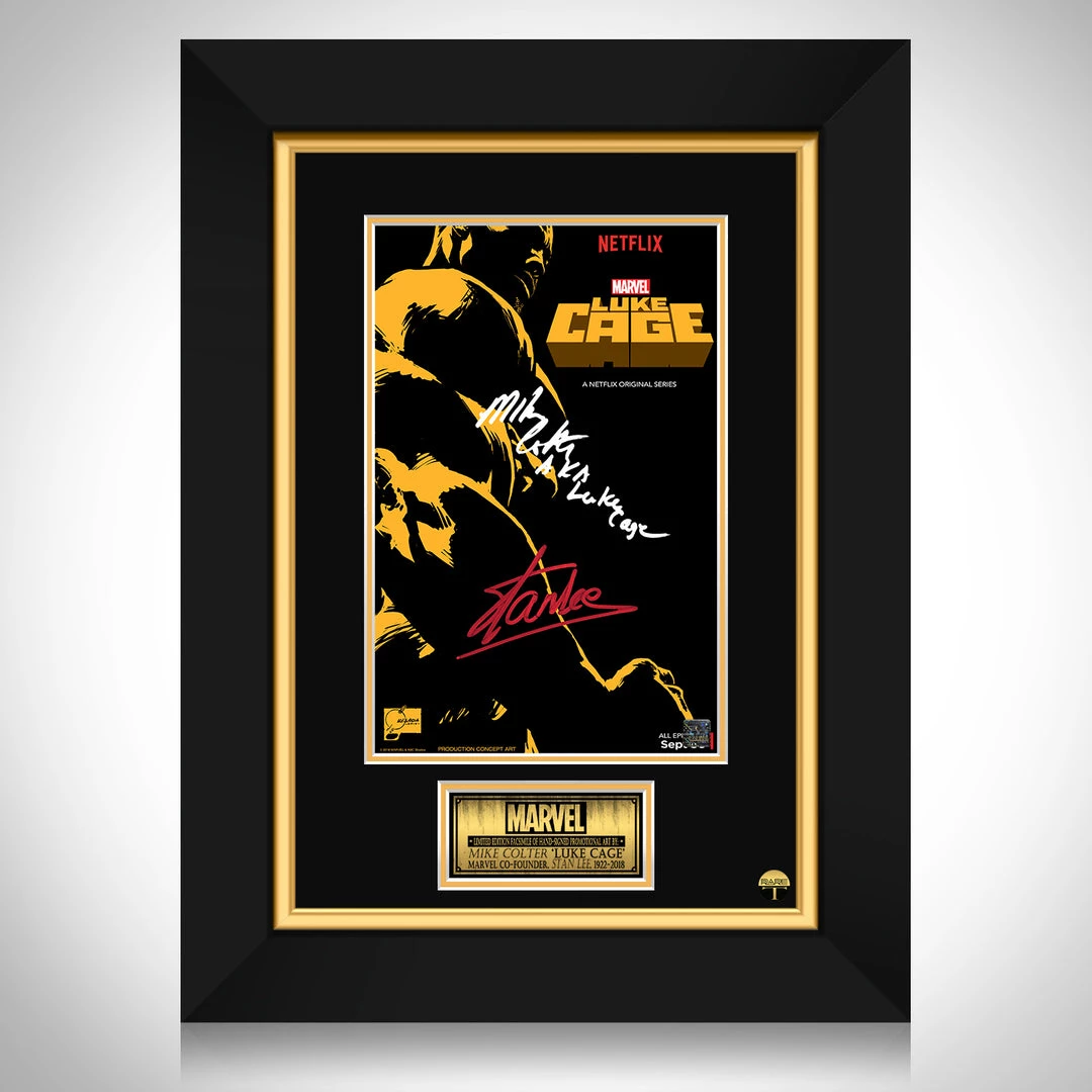 RARE-T Limited Edition Frames Luke Cage Promotional Art Limited Signature Edition Studio Licensed Custom Frame 1 RARE-T Limited Edition Frames Luke Cage Promotional Art Limited Signature Edition Studio Licensed Custom Frame