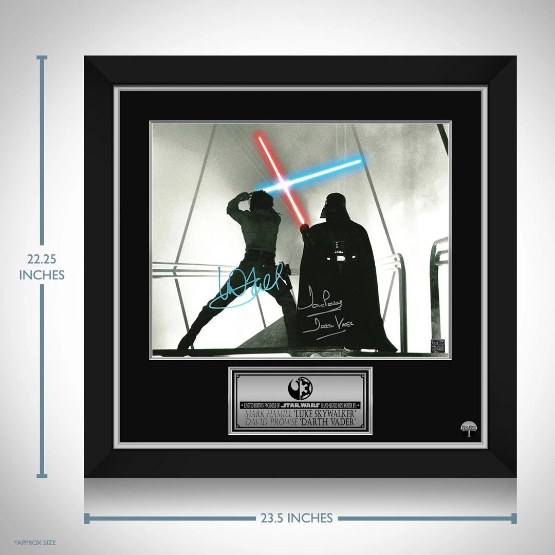 RARE-T Star Wars Luke Vs Darth Vader Mini Poster Limited Signature Edition Studio Licensed Custom Frame Limited Edition Frames 4 RARE-T Star Wars Luke Vs Darth Vader Mini Poster Limited Signature Edition Studio Licensed Custom Frame Limited Edition Frames
