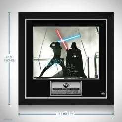RARE-T Ready To Ship! - Star Wars Luke Vs Darth Vader Mini Poster Limited Signature Edition Studio Licensed Custom Frame Ready To Ship! 48 Hour Shipping!