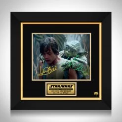 RARE-T Star Wars Luke Skywalker & Yoda Photo Limited Signature Edition Studio Licensed Custom Frame Limited Edition Frames