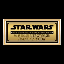 RARE-T Star Wars Luke Skywalker & Yoda Photo Limited Signature Edition Studio Licensed Custom Frame Limited Edition Frames