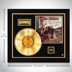 RARE-T Lynyrd Skynyrd Pronounced LŽ?h-'n??rd 'Skin-'n??rd Gold LP Limited Signature Edition Licensed Custom Frame Limited Edition Frames