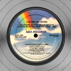 RARE-T Lynyrd Skynyrd - Southern By The Grace Of God Platinum LP Limited Signature Edition Studio Licensed Custom Frame Limited Edition Frames