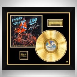RARE-T Lynyrd Skynyrd - Southern By The Grace Of God Gold LP Limited Signature Edition Studio Licensed Custom Frame Limited Edition Frames