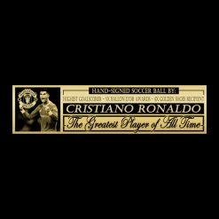 PPC Signed Memorabilia Cristiano Ronaldo - Certified Manchester United PSA/DNA Authenticated Hand-Signed Soccer Ball Custom Museum Display