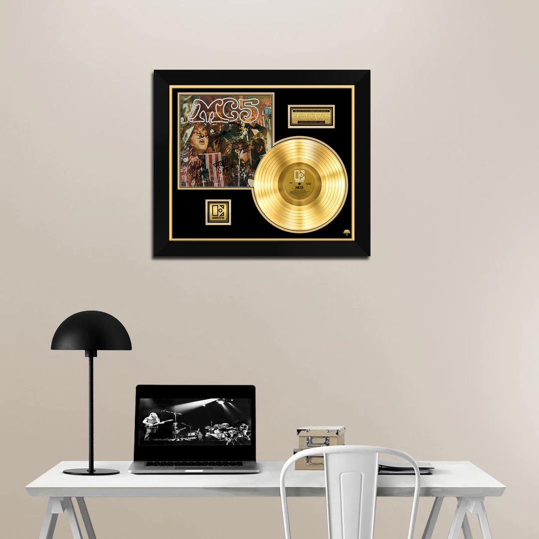 RARE-T MC5 - Kick Out The Jams Gold LP Limited Signature Edition Studio Licensed Custom Frame 2 RARE-T MC5 - Kick Out The Jams Gold LP Limited Signature Edition Studio Licensed Custom Frame