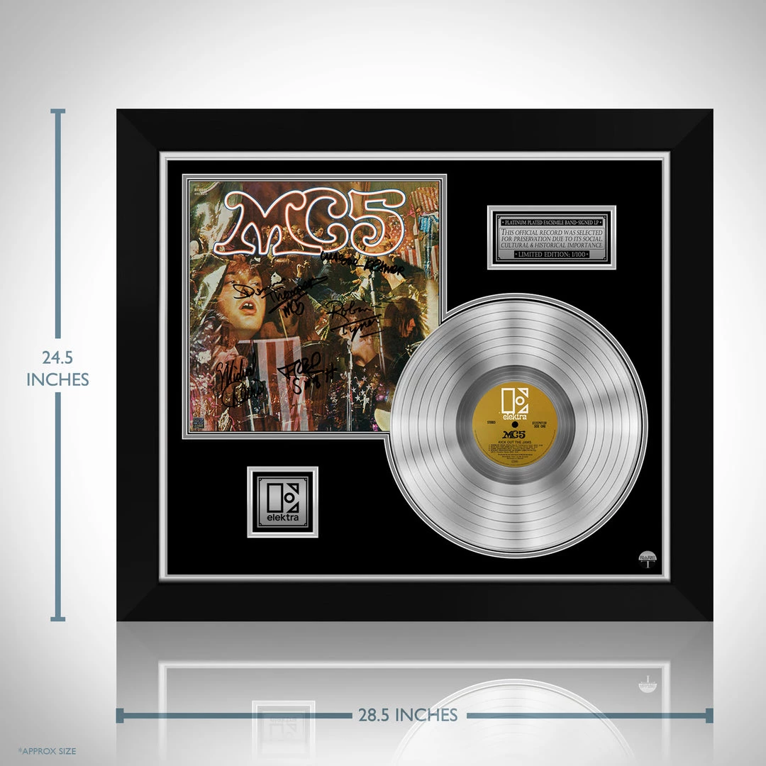RARE-T MC5 - Kick Out The Jams Platinum LP Limited Signature Edition Studio Licensed Custom Frame Limited Edition Frames 3 RARE-T MC5 - Kick Out The Jams Platinum LP Limited Signature Edition Studio Licensed Custom Frame Limited Edition Frames