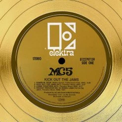 RARE-T MC5 - Kick Out The Jams Gold LP Limited Signature Edition Studio Licensed Custom Frame 16 RARE-T MC5 - Kick Out The Jams Gold LP Limited Signature Edition Studio Licensed Custom Frame