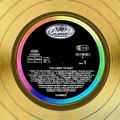 Rare-T MC Hammer Too Legit To Quit Limited Signature Edition Studio Licensed Gold LP Custom Frame