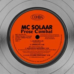 RARE-T Limited Edition Frames MC Solaar - Prose Combat Platinum LP Limited Signature Edition Studio Licensed Custom Frame