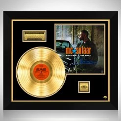 RARE-T MC Solaar - Prose Combat Gold LP Limited Signature Edition Studio Licensed Custom Frame