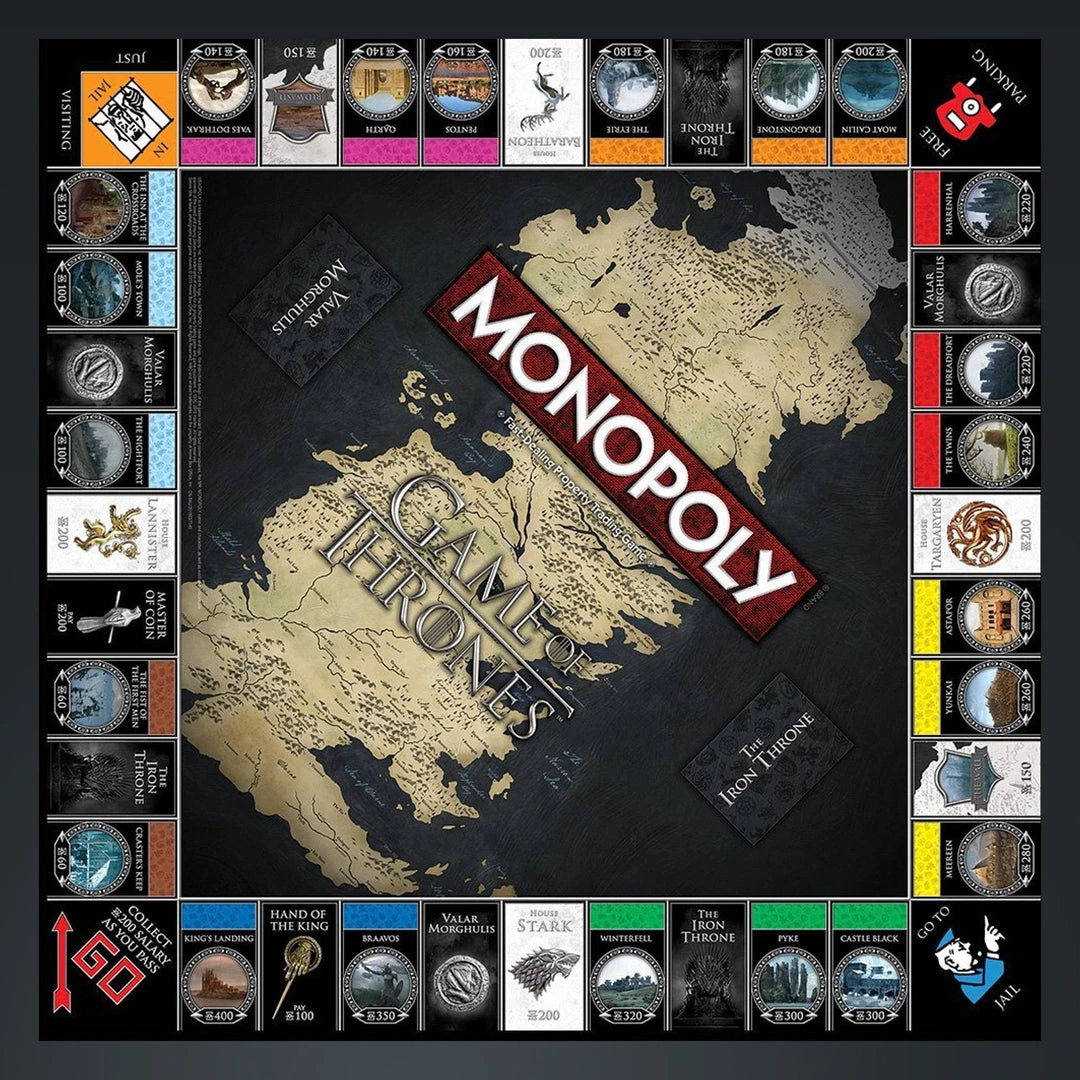 RARE-T Game Of Thrones- Limited Premium Collector'S Edition Monopoly Game Game Room 5 RARE-T Game Of Thrones- Limited Premium Collector'S Edition Monopoly Game Game Room
