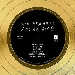 RARE-T Mac Demarco - Salad Days Gold LP Limited Signature Edition Studio Licensed Custom Frame Limited Edition Frames