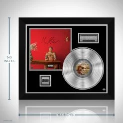 RARE-T Mac Miller - Watching Movies With The Sound Off Platinum LP Limited Signature Edition Studio Licensed Custom Frame