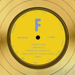RARE-T Mac Miller - Faces Gold LP Limited Signature Edition Studio Licensed Custom Frame