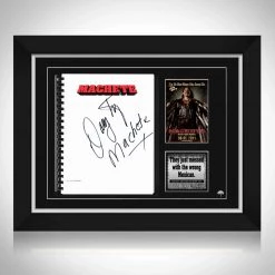 PPC Signed Memorabilia Machete - Beckett Certified Hand-Signed Script By Danny Trejo Custom Frame