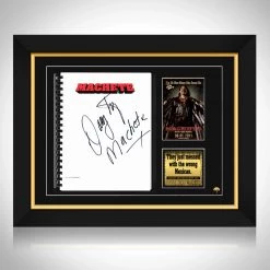 PPC Signed Memorabilia Machete - Beckett Certified Hand-Signed Script By Danny Trejo Custom Frame