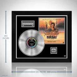 RARE-T Limited Edition Frames Mad Max Beyond Thunderdome - Original Movie Soundtrack Platinum LP Limited Signature Edition Studio Licensed Custom Frame