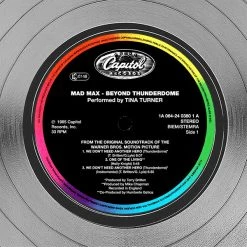 RARE-T Limited Edition Frames Mad Max Beyond Thunderdome - Original Movie Soundtrack Platinum LP Limited Signature Edition Studio Licensed Custom Frame