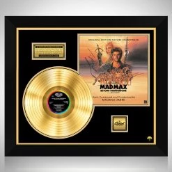 RARE-T Mad Max Beyond Thunderdome - Original Movie Soundtrack Gold LP Limited Signature Edition Studio Licensed Custom Frame