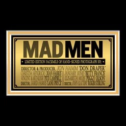 RARE-T Mad Men Cast Photo Limited Signature Edition Studio Licensed Custom Frame