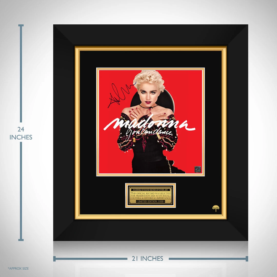 RARE-T Madonna - You Can Dance LP Cover Limited Signature Edition Studio Licensed Custom Frame 3 RARE-T Madonna - You Can Dance LP Cover Limited Signature Edition Studio Licensed Custom Frame