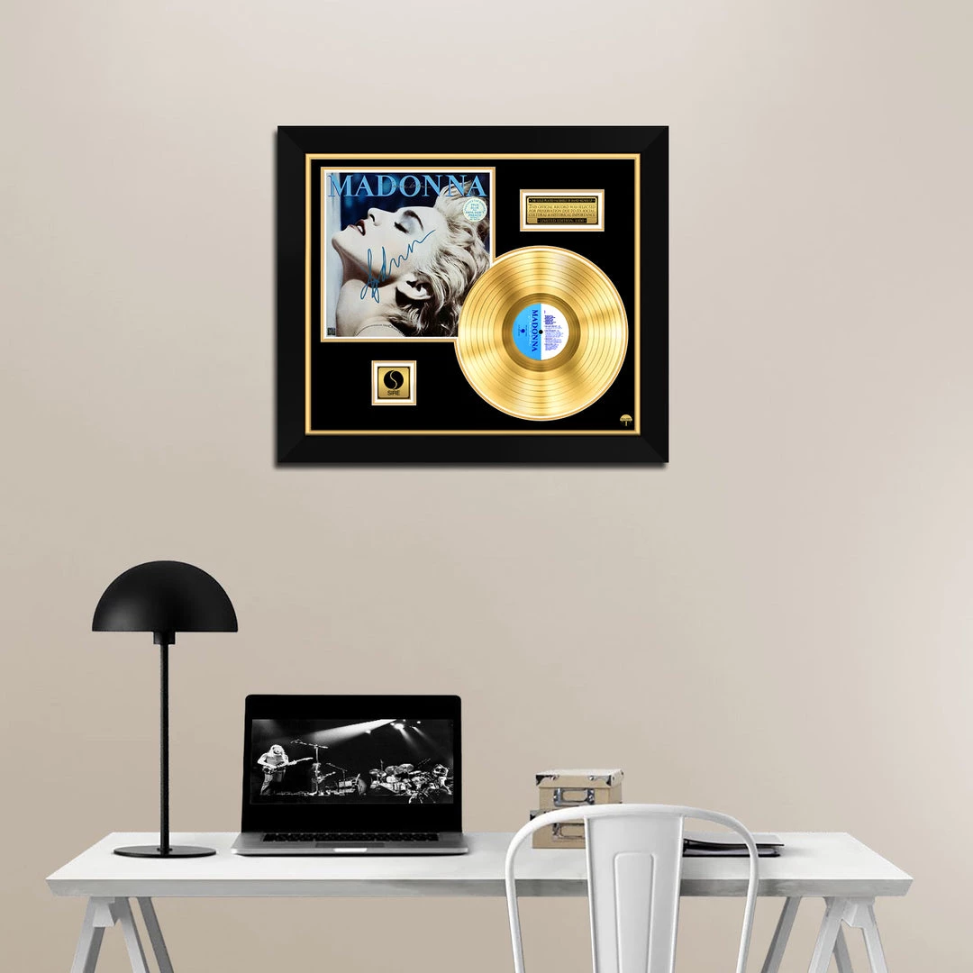 Rare-T Madonna True Blue Gold LP Limited Signature Edition Studio Licensed Custom Frame Limited Edition Frames 3 Rare-T Madonna True Blue Gold LP Limited Signature Edition Studio Licensed Custom Frame Limited Edition Frames