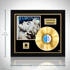 Rare-T Madonna True Blue Gold LP Limited Signature Edition Studio Licensed Custom Frame Limited Edition Frames