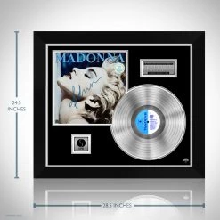 Rare-T Madonna True Blue Limited Signature Edition Studio Licensed Platinum LP Custom Frame Limited Edition Frames