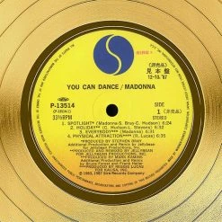 RARE-T Limited Edition Frames Madonna - You Can Dance Gold LP Limited Signature Edition Studio Licensed Custom Frame