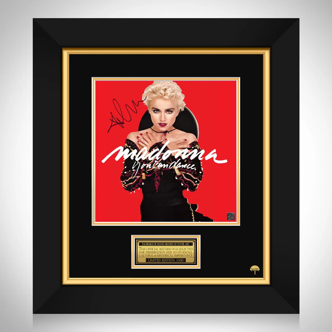 RARE-T Madonna - You Can Dance LP Cover Limited Signature Edition Studio Licensed Custom Frame 1 RARE-T Madonna - You Can Dance LP Cover Limited Signature Edition Studio Licensed Custom Frame