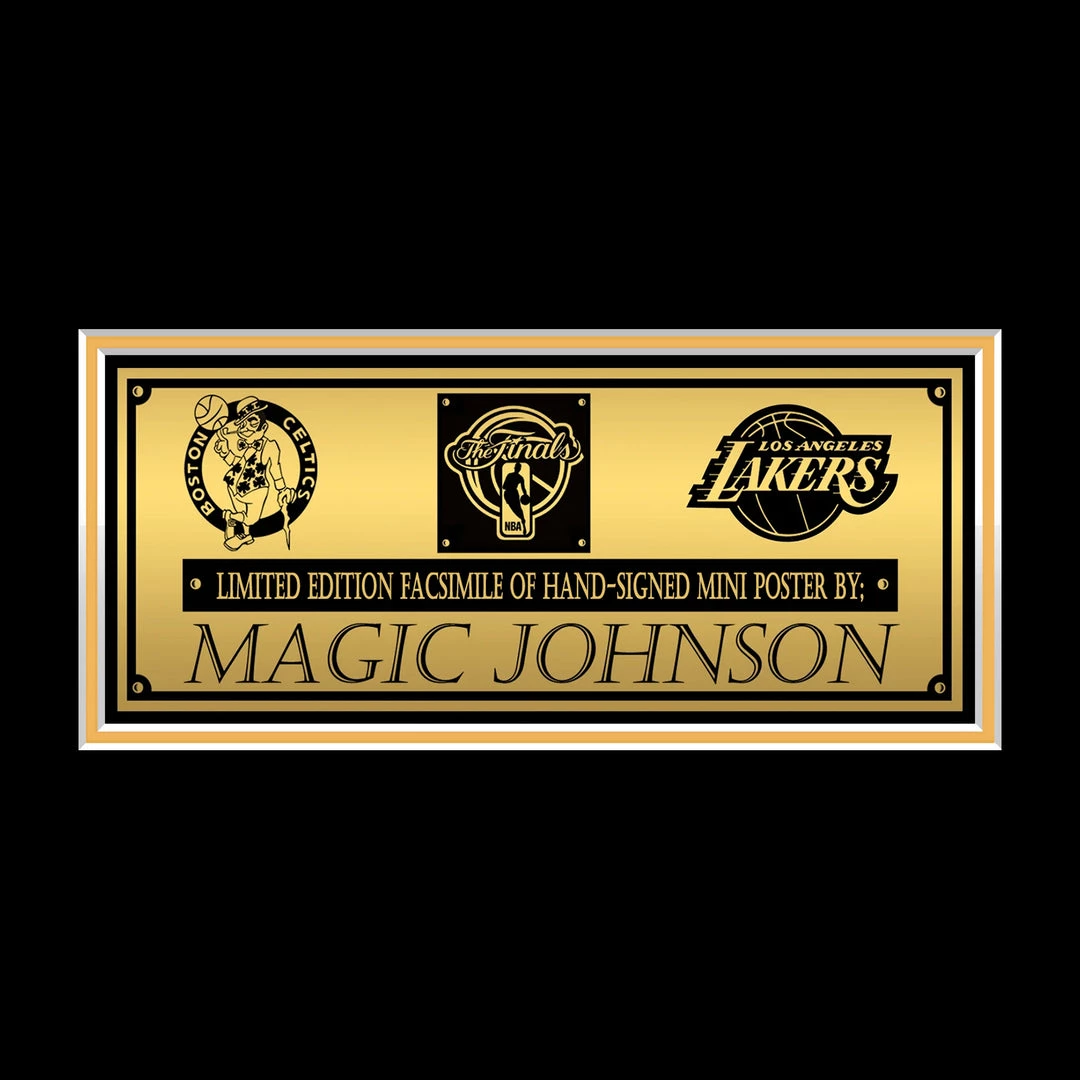 RARE-T Sports Memorabilia Los Angeles Lakers Magic Johnson Limited Signature Edition Studio Licensed Movie Mini Poster Custom Frame 5 RARE-T Sports Memorabilia Los Angeles Lakers Magic Johnson Limited Signature Edition Studio Licensed Movie Mini Poster Custom Frame