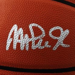 PPC Magic Johnson - Los Angeles Lakers - Beckett Witnessed Certified Hand-Signed Basketball By Earvin 'Magic' Johnson Custom Museum Display