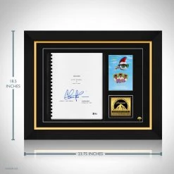 PPC Major League - Beckett Witnessed Certified Hand-Signed Script By Charlie Sheen Custom Frame