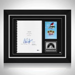 PPC Major League - Beckett Witnessed Certified Hand-Signed Script By Charlie Sheen Custom Frame