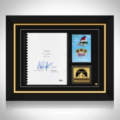 PPC Major League - Beckett Witnessed Certified Hand-Signed Script By Charlie Sheen Custom Frame