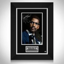 RARE-T Malcolm X - Denzel Washington Photo Limited Signature Edition Studio Licensed Custom Frame Limited Edition Frames