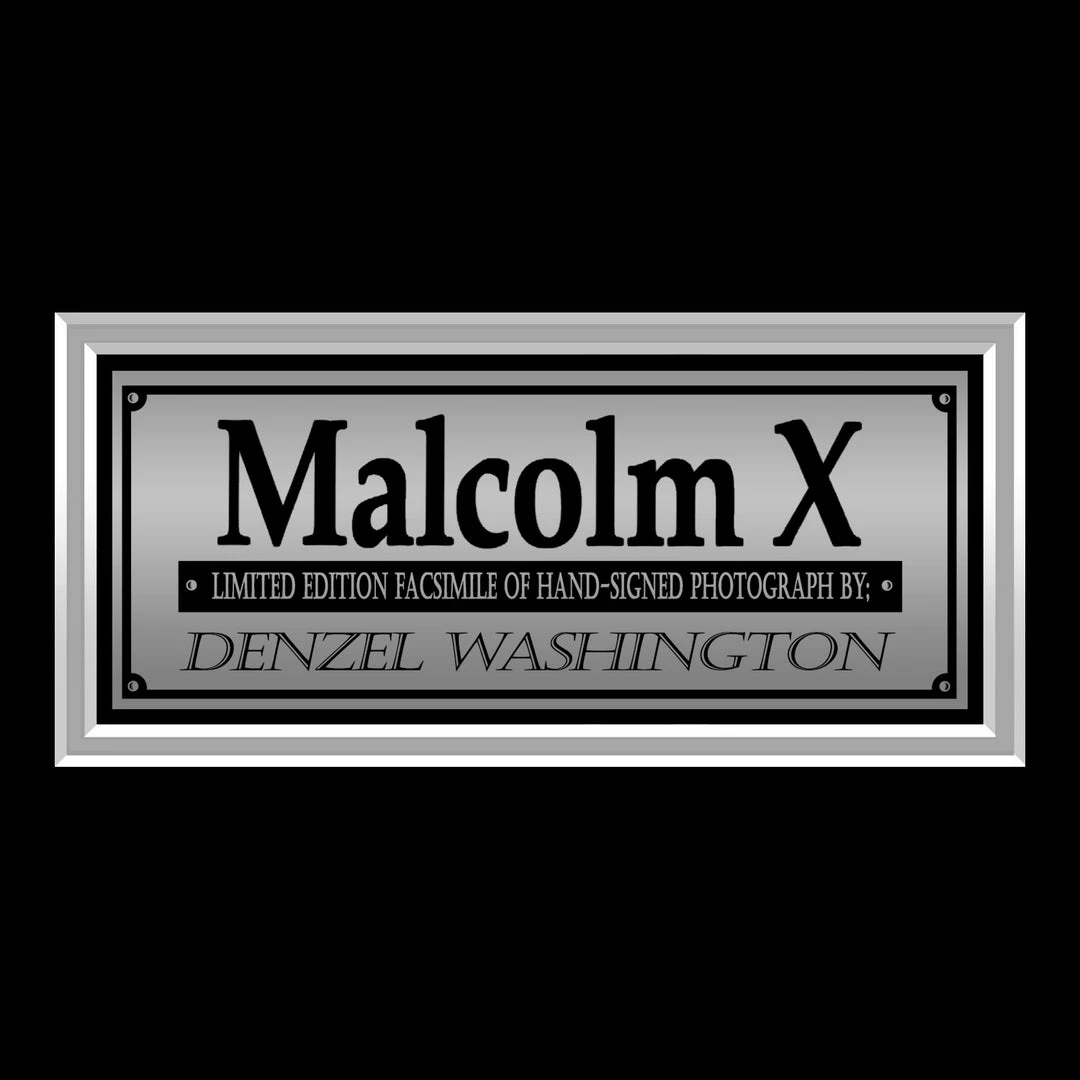 RARE-T Malcolm X - Denzel Washington Photo Limited Signature Edition Studio Licensed Custom Frame Limited Edition Frames 5 RARE-T Malcolm X - Denzel Washington Photo Limited Signature Edition Studio Licensed Custom Frame Limited Edition Frames