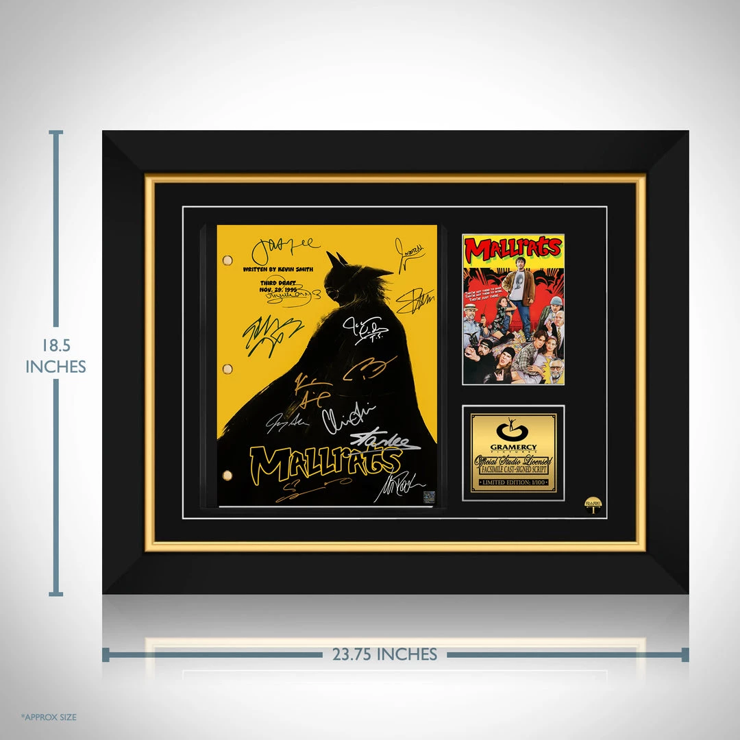 RARE-T Limited Edition Frames Mallrats Script Limited Signature Edition Studio Licensed Custom Frame 2 RARE-T Limited Edition Frames Mallrats Script Limited Signature Edition Studio Licensed Custom Frame