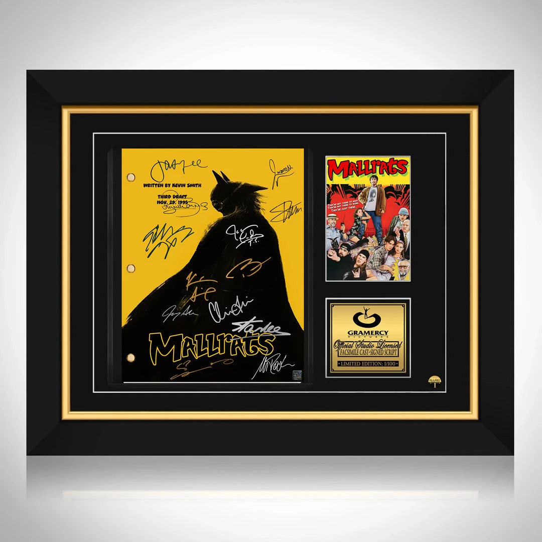 RARE-T Limited Edition Frames Mallrats Script Limited Signature Edition Studio Licensed Custom Frame 1 RARE-T Limited Edition Frames Mallrats Script Limited Signature Edition Studio Licensed Custom Frame