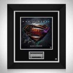 RARE-T Man Of Steel - Original Motion Picture Soundtrack LP Cover Limited Signature Edition Studio Licensed Custom Frame Limited Edition Frames